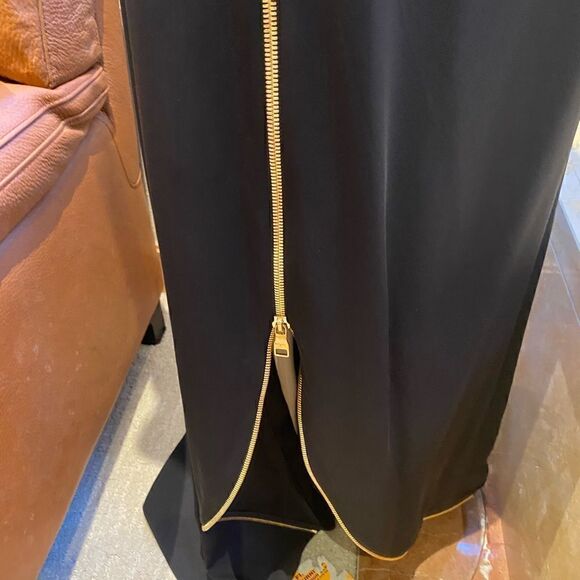 Salvatore Ferragamo black zipper detail evening gown - Picture 7 of 7